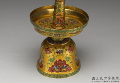 图片[3]-A set of five champleve alter pieces with lotus-spray decoration, Qianlong reign (1736-1795), Qing dynasty-China Archive